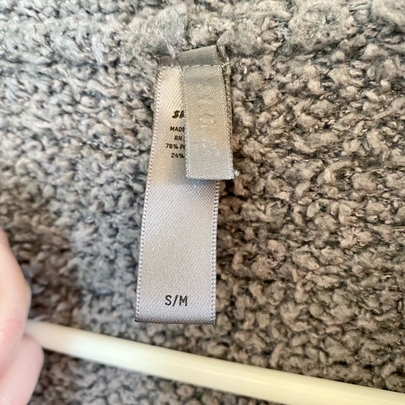 SKIMS Cozy knit soft warm long robe in Smoke - Picture 8 of 9